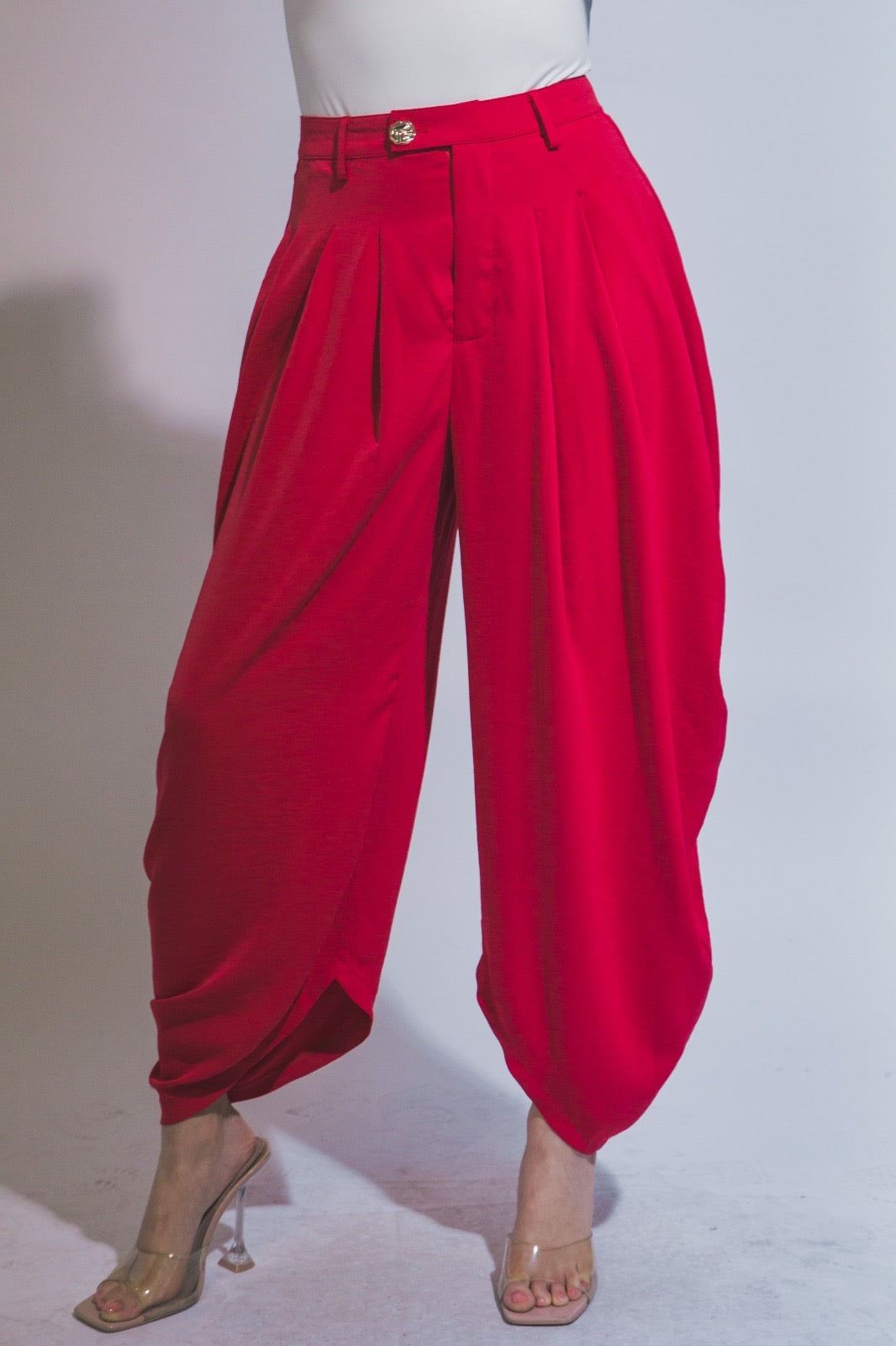Pantalón globo pinzas