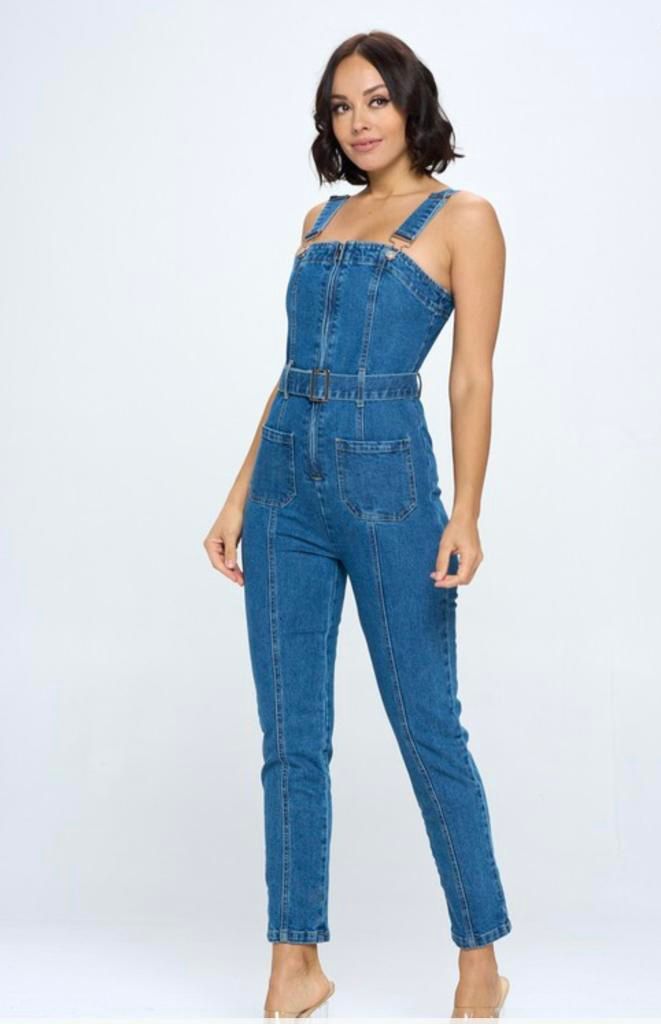 Overol cargo Denim Dark