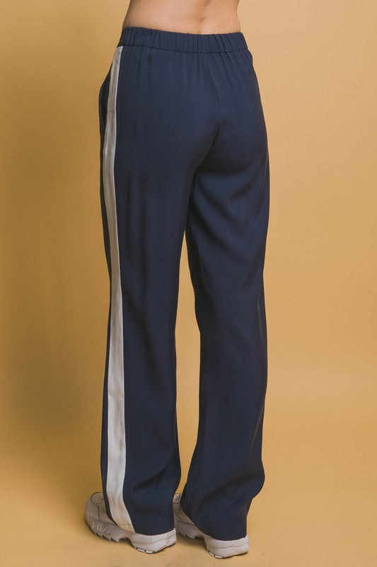 Pantalón de vestir track Navy