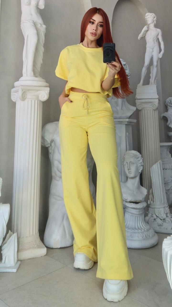 Set Pantalón y Blusa jareta algodón