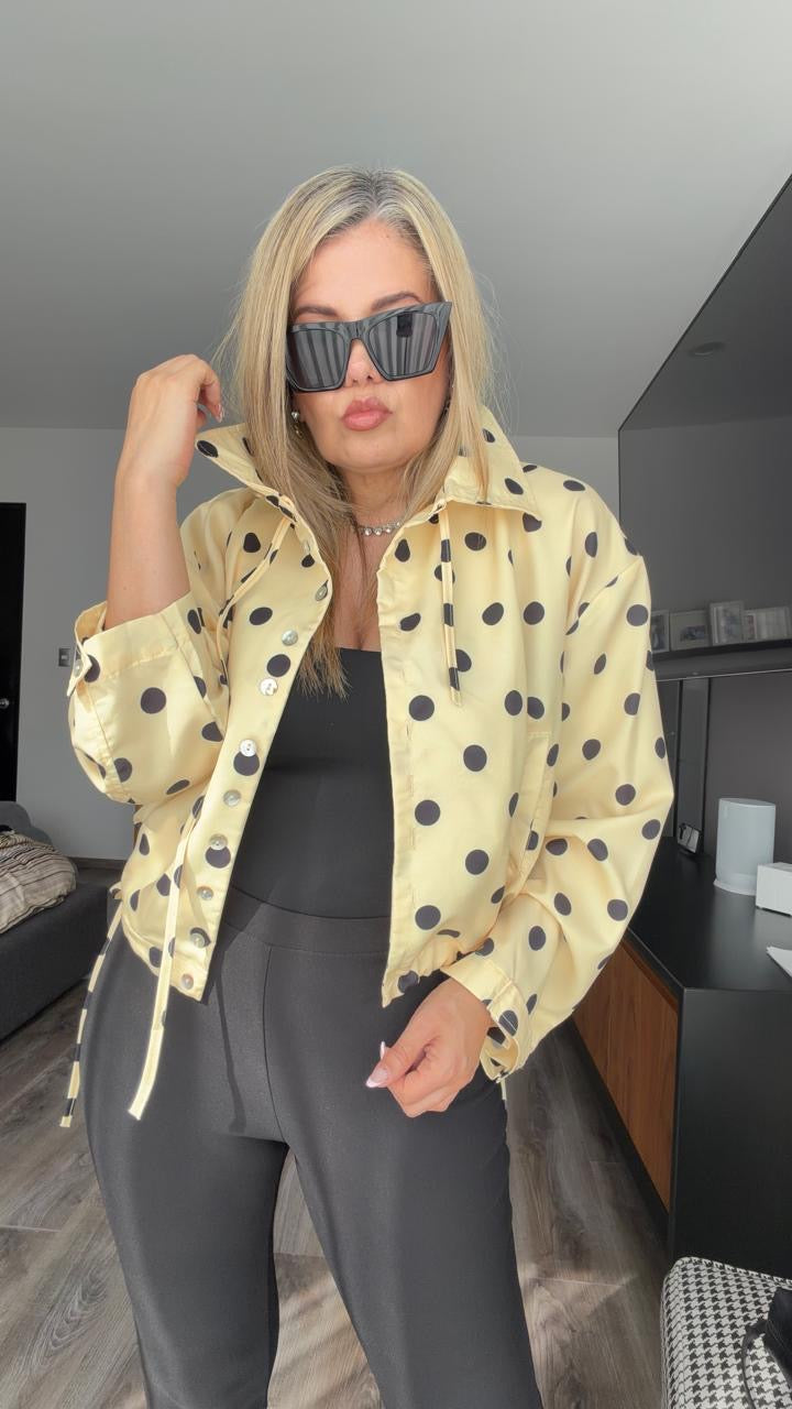 Chamarra polka dots jaretas