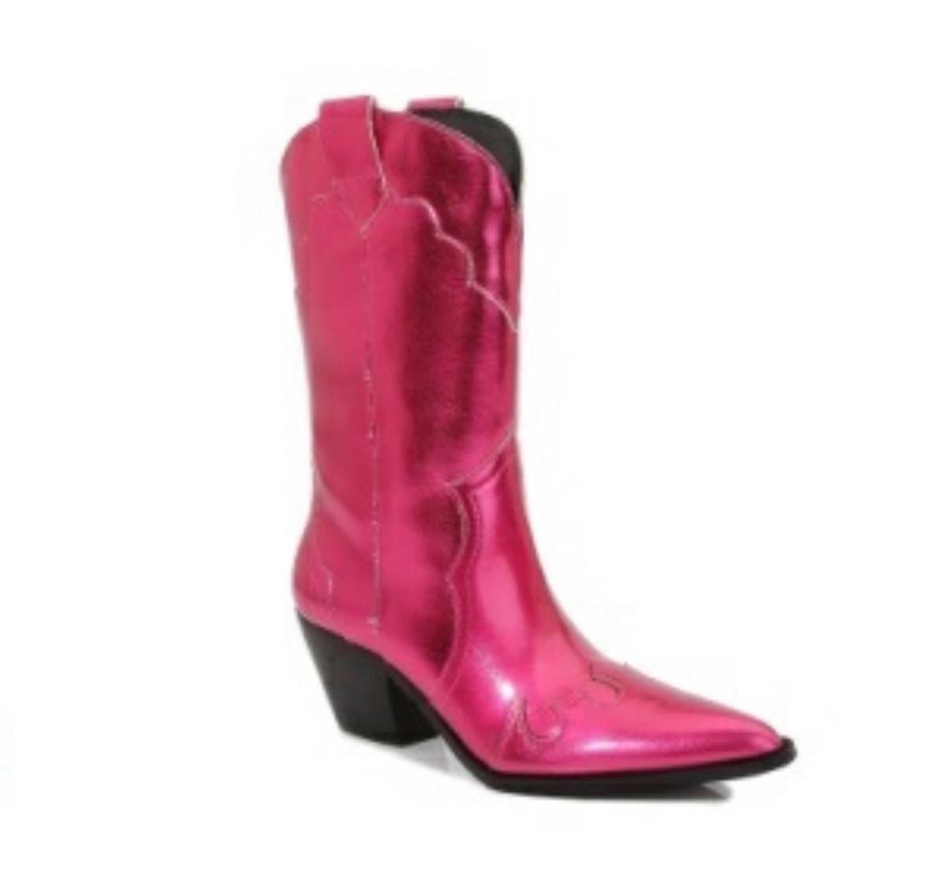 Bota Cowboy metalizada Fiusha