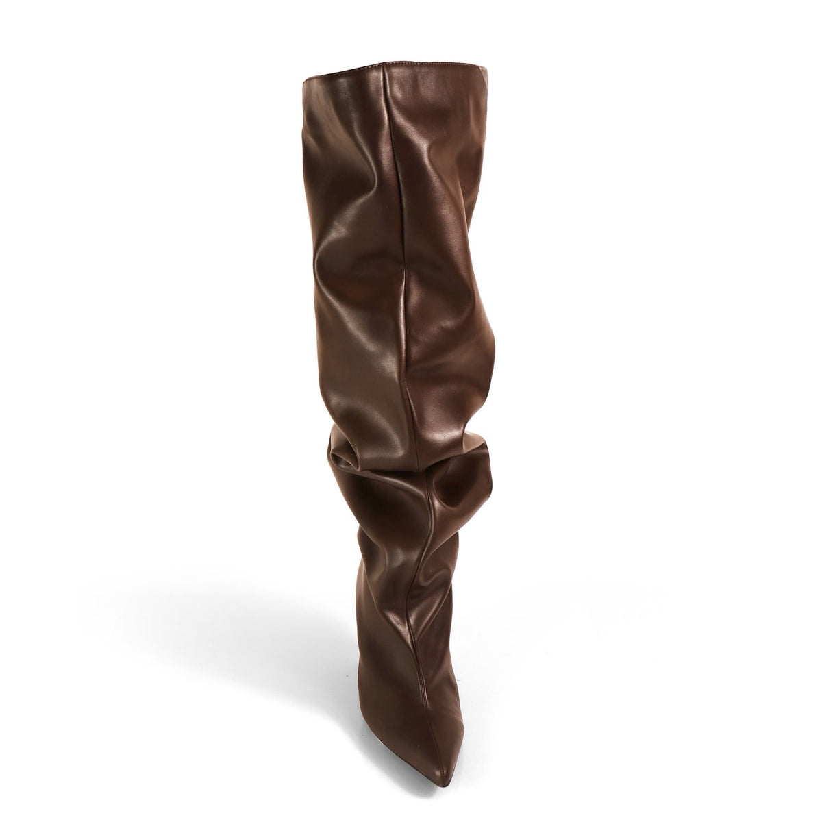 Bota larga slouchy vinipiel