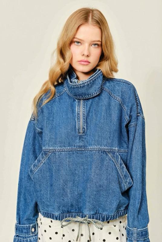 Sudadera cuello funnel