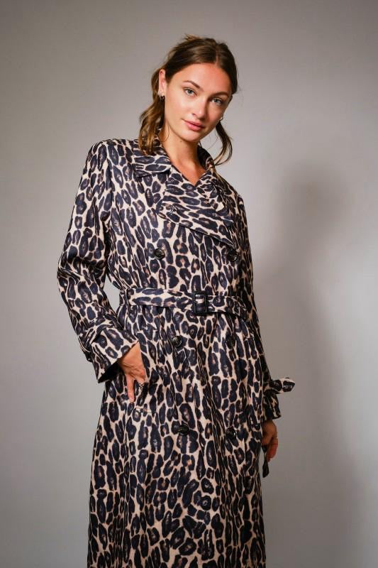 Gabardina animal print Leopardo