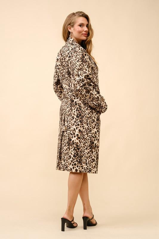 Gabardina Denim Leopardo