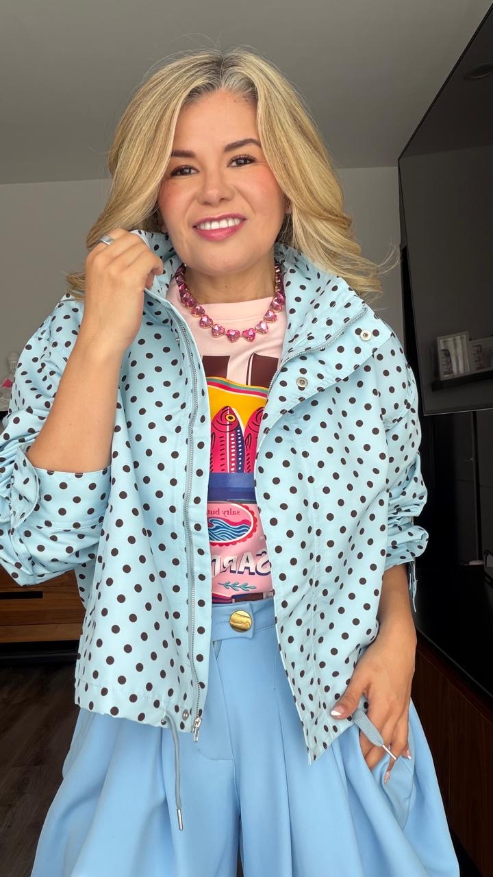 Chamarra polka dots jaretas