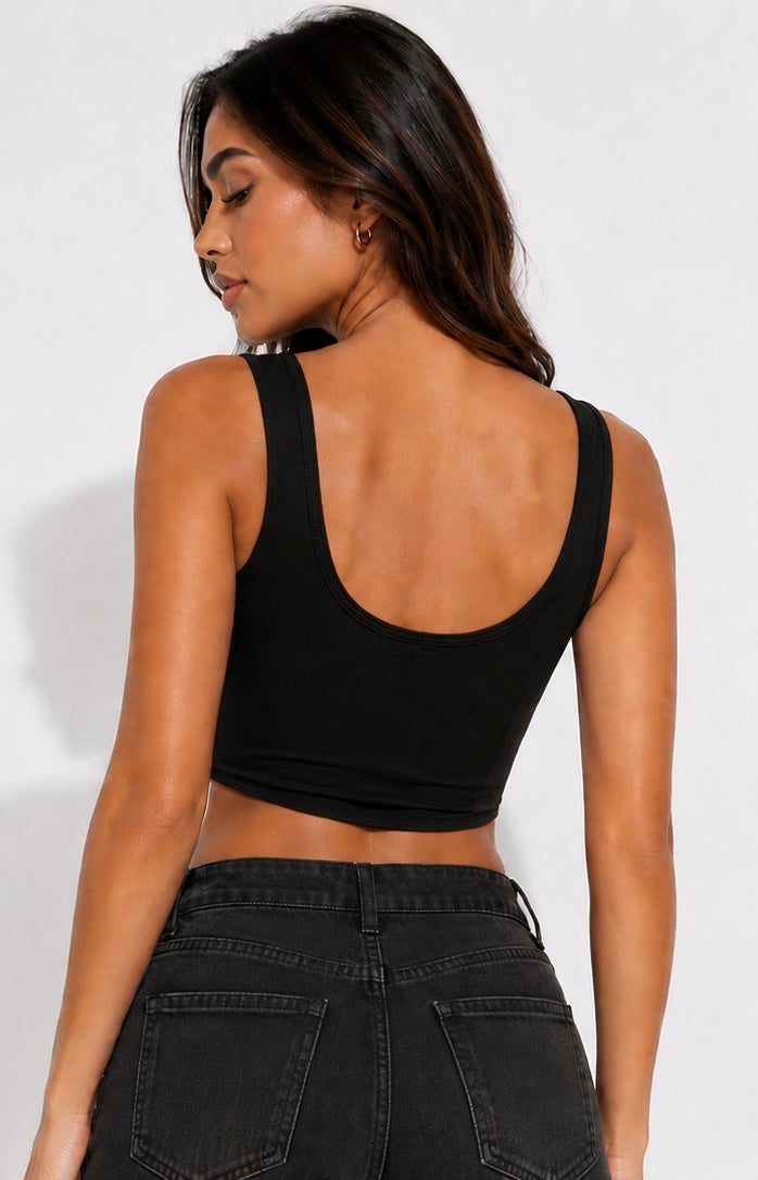 Top corsetero mesh