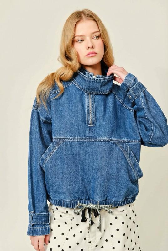 Sudadera cuello funnel