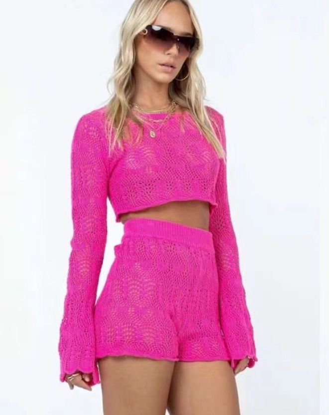 Set Short y Blusa crochet Fiusha