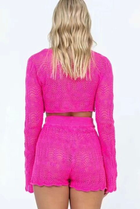 Set Short y Blusa crochet Fiusha