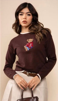 Fashion Styled Sweater oso hoddie Espresso