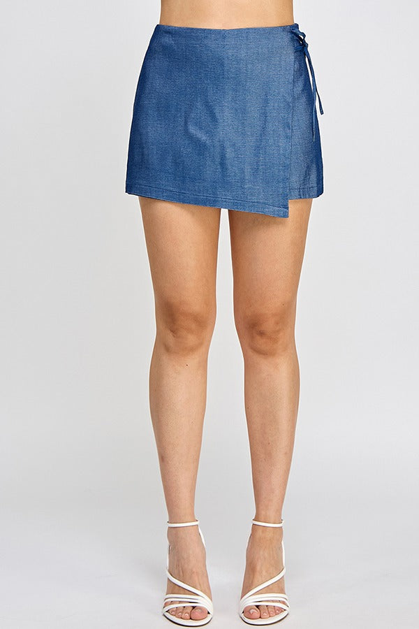 Skort fake Denim Dark