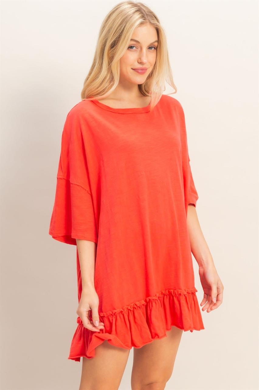 T-Shirt oversize olán