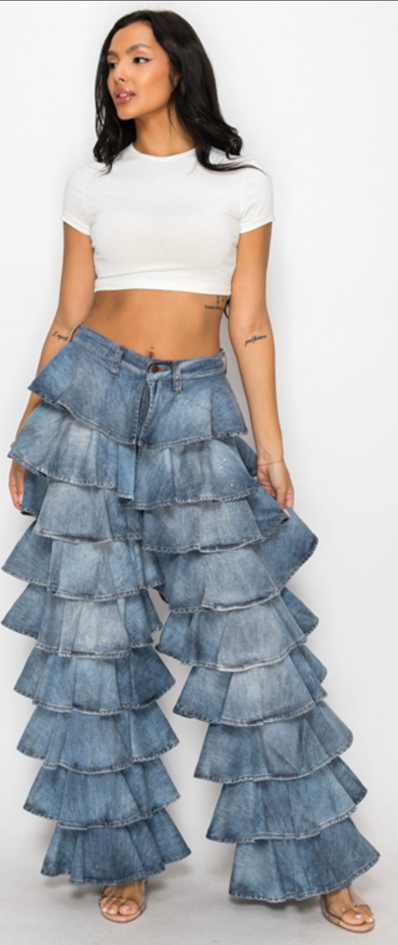 Jeans multi olanes acidwash