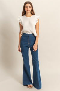 Fashion Styled Jeans campana Denim Medium