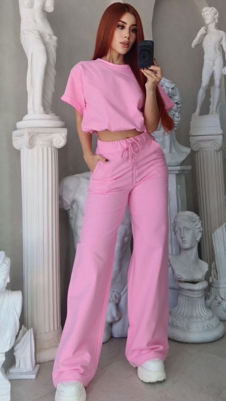 Set Pantalón y Blusa jareta algodón