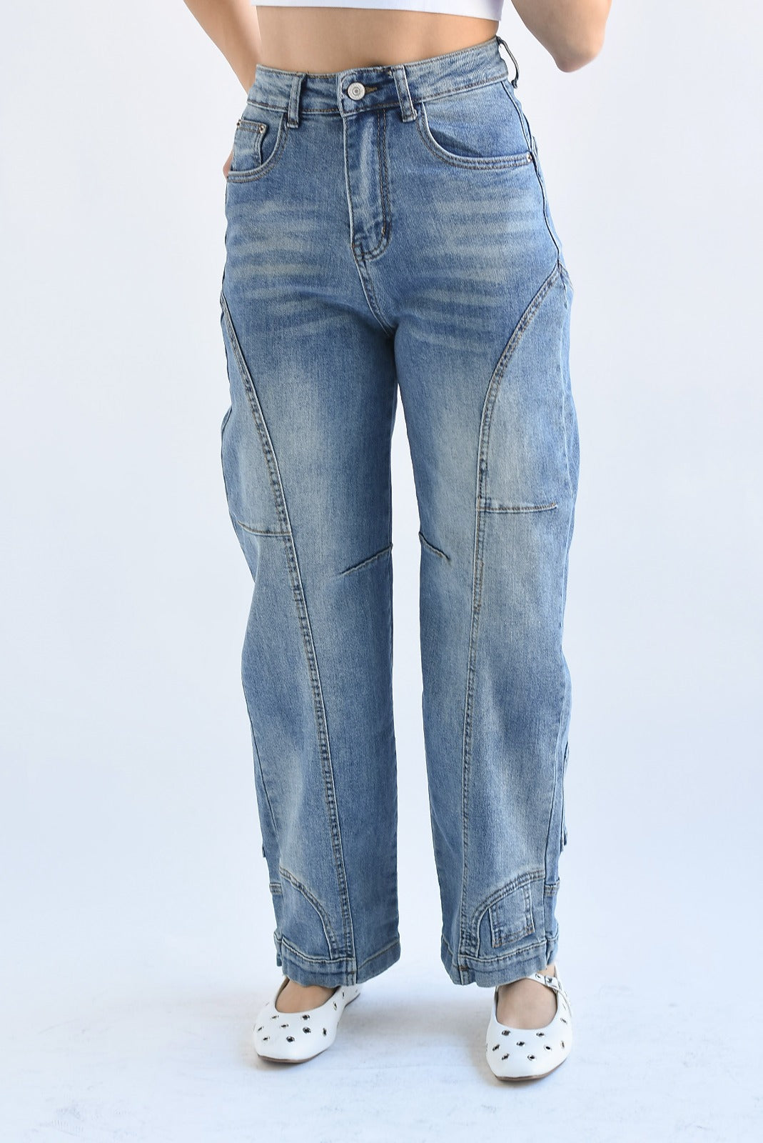 Jeans Barrel invertidos