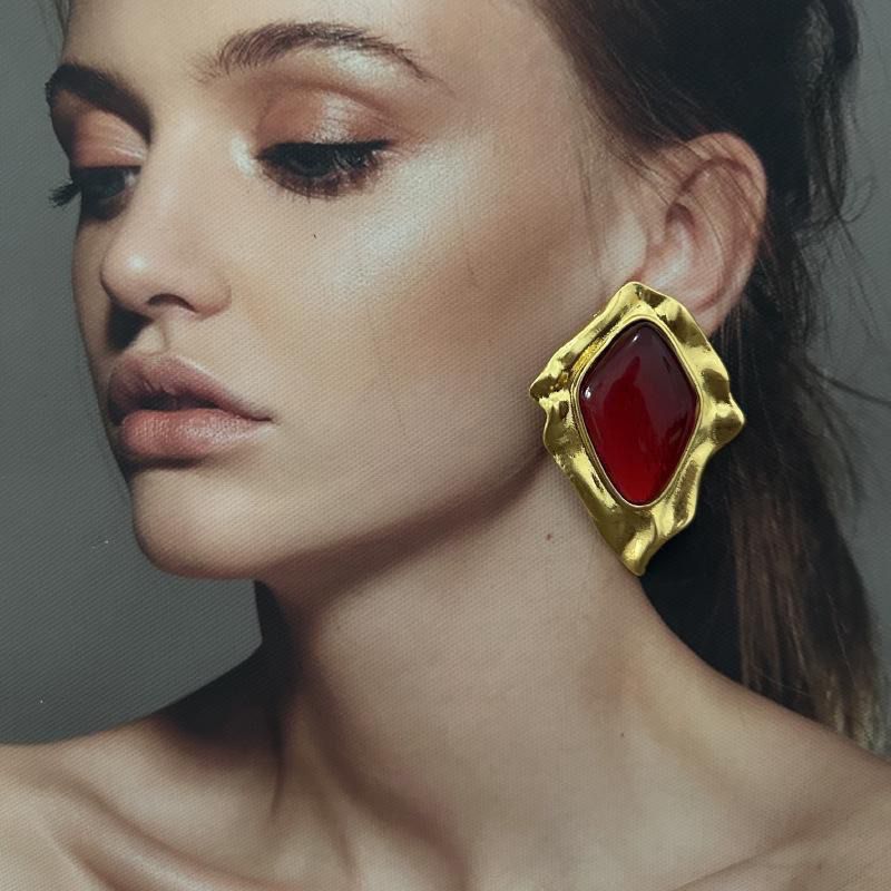 Aretes vintage rombo