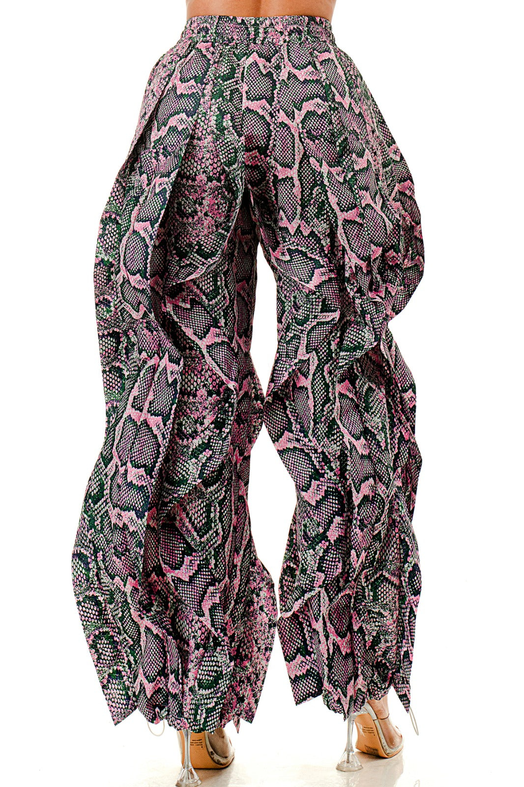 Pantalón Parachute ondas Snake Print