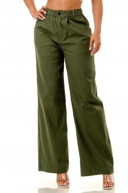Pantalón con faldón plisado
