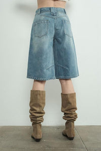 Fashion Styled Bermudas largas Denim