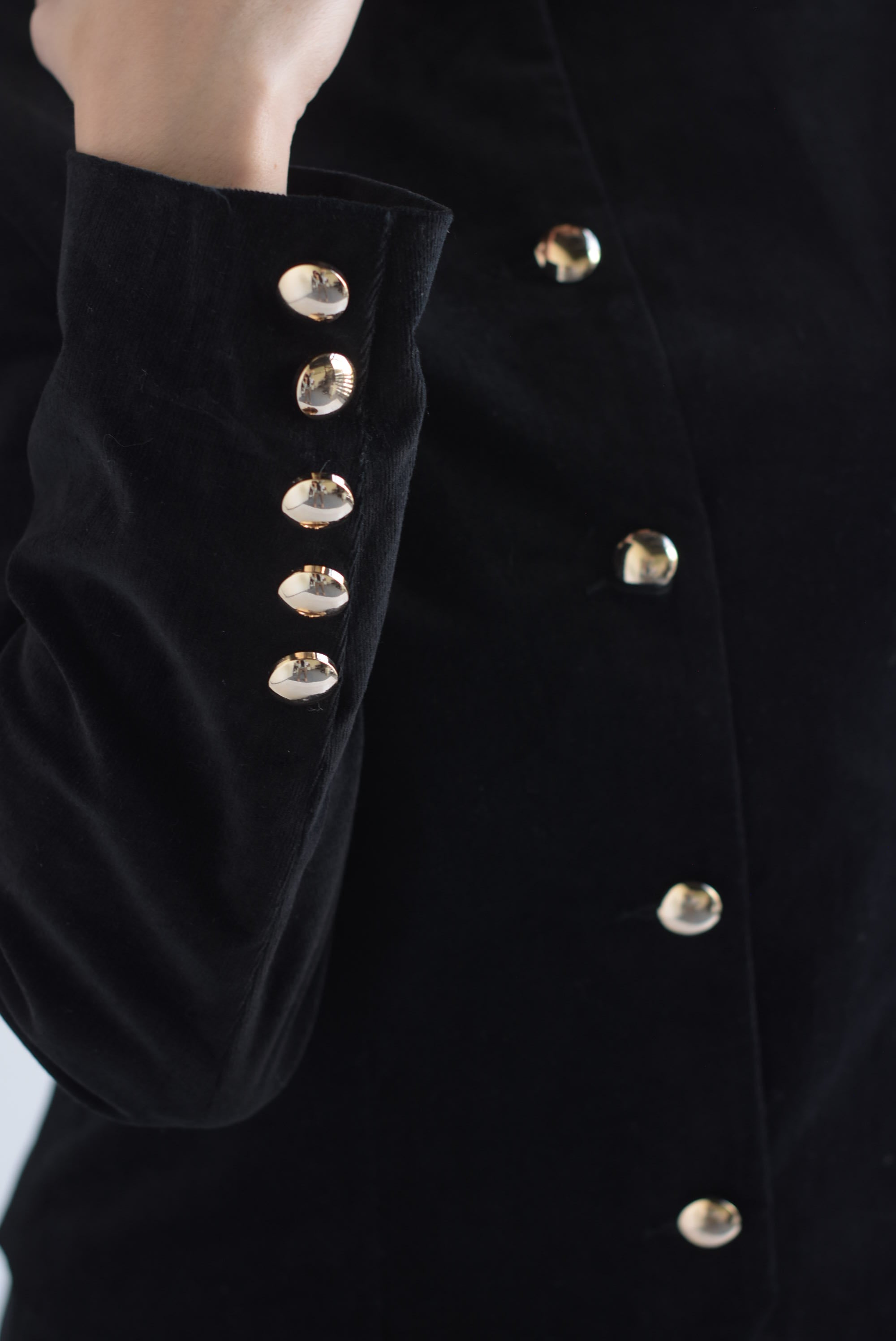 Set Pantalón y Blazer sin solapa terciopelo