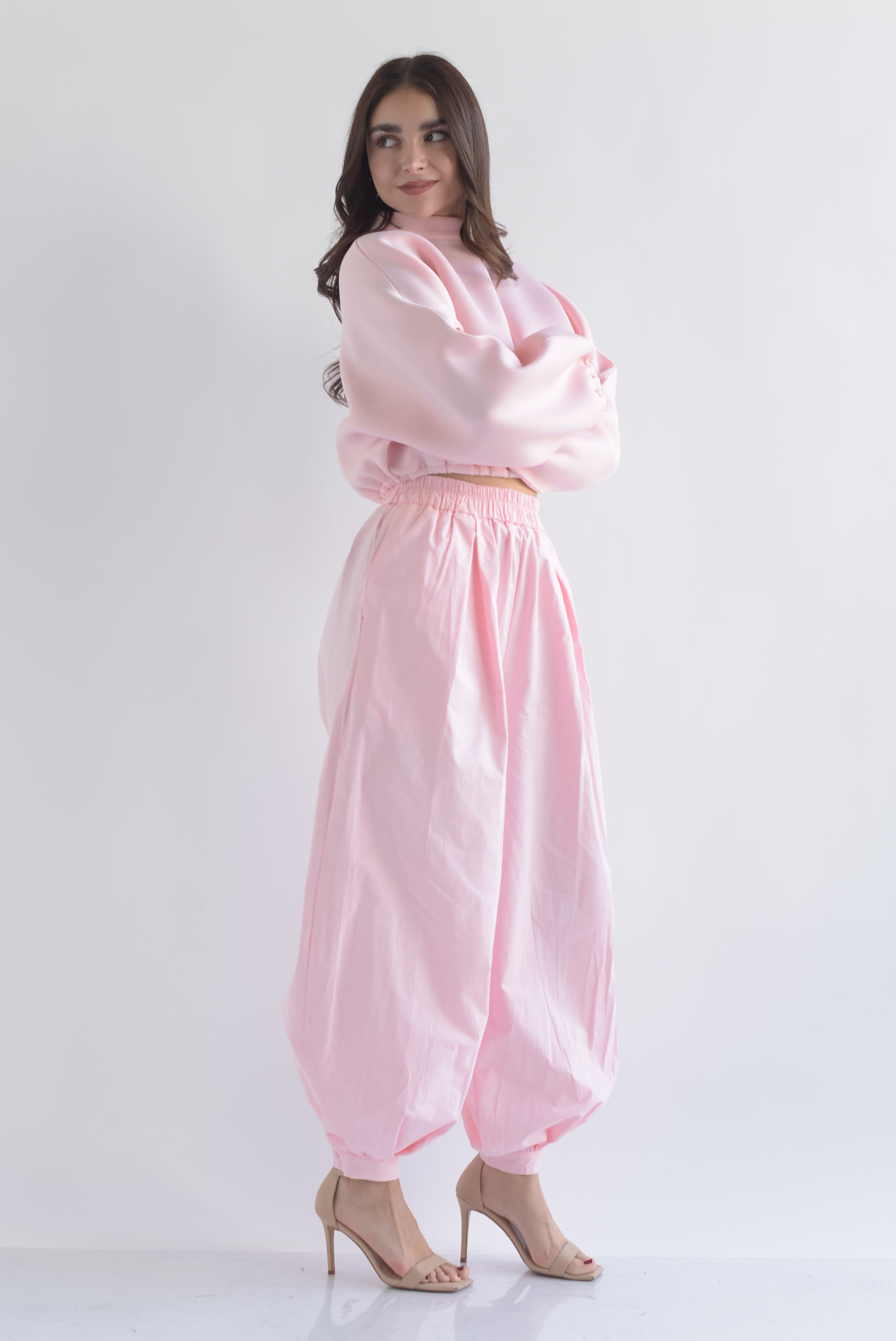 Set Pantalón globo, Faldón y Blusa