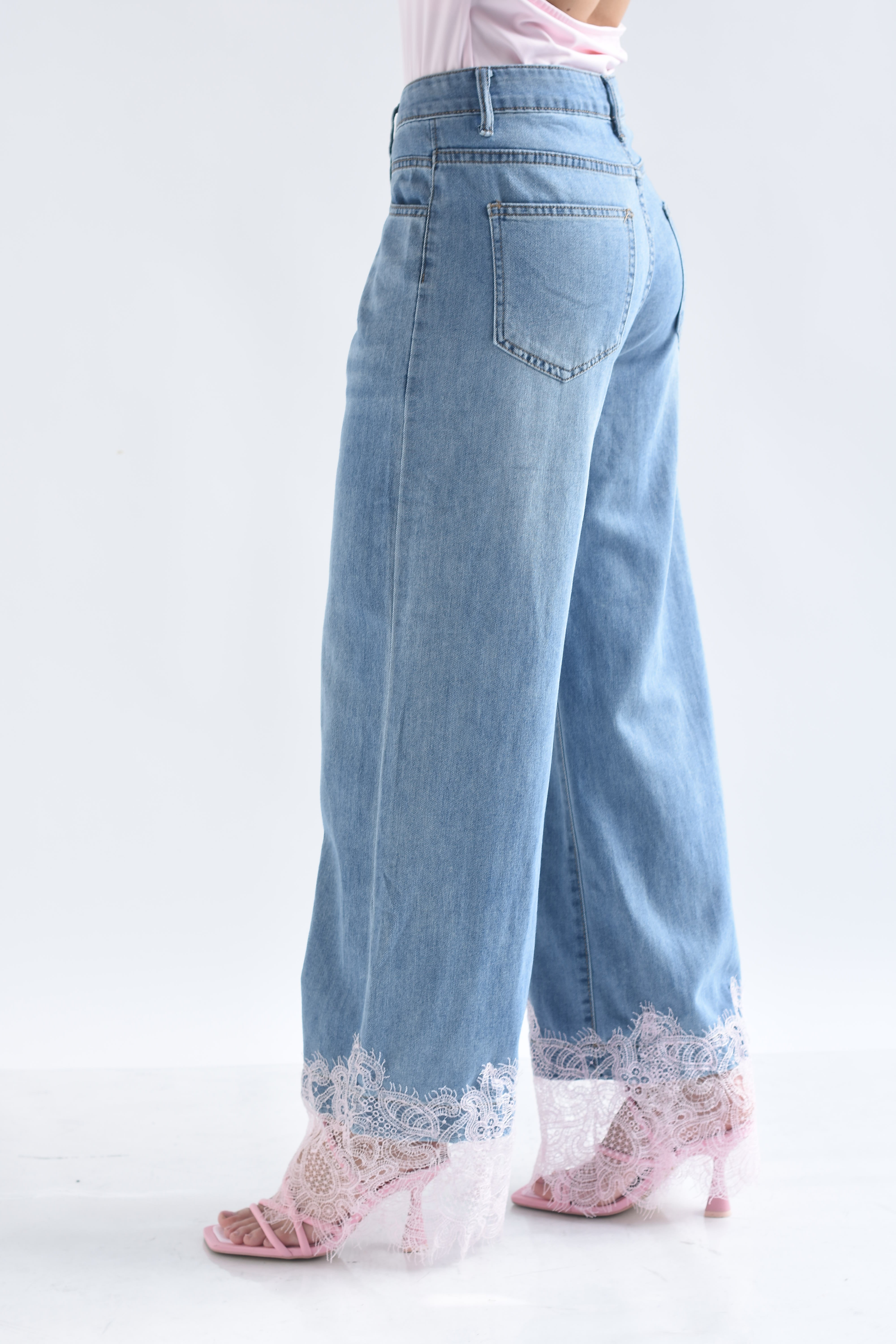Jeans tobillo encaje