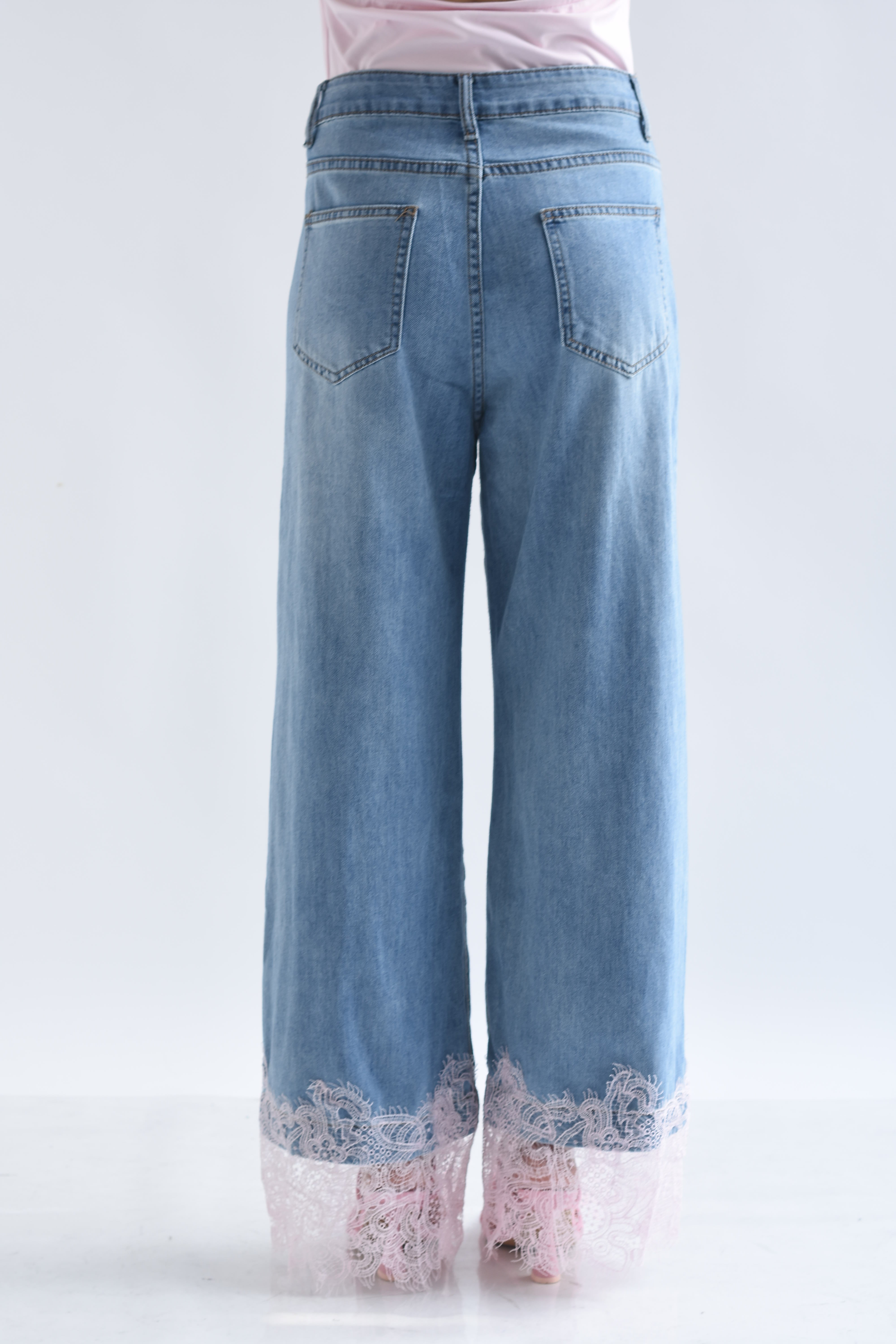 Jeans tobillo encaje