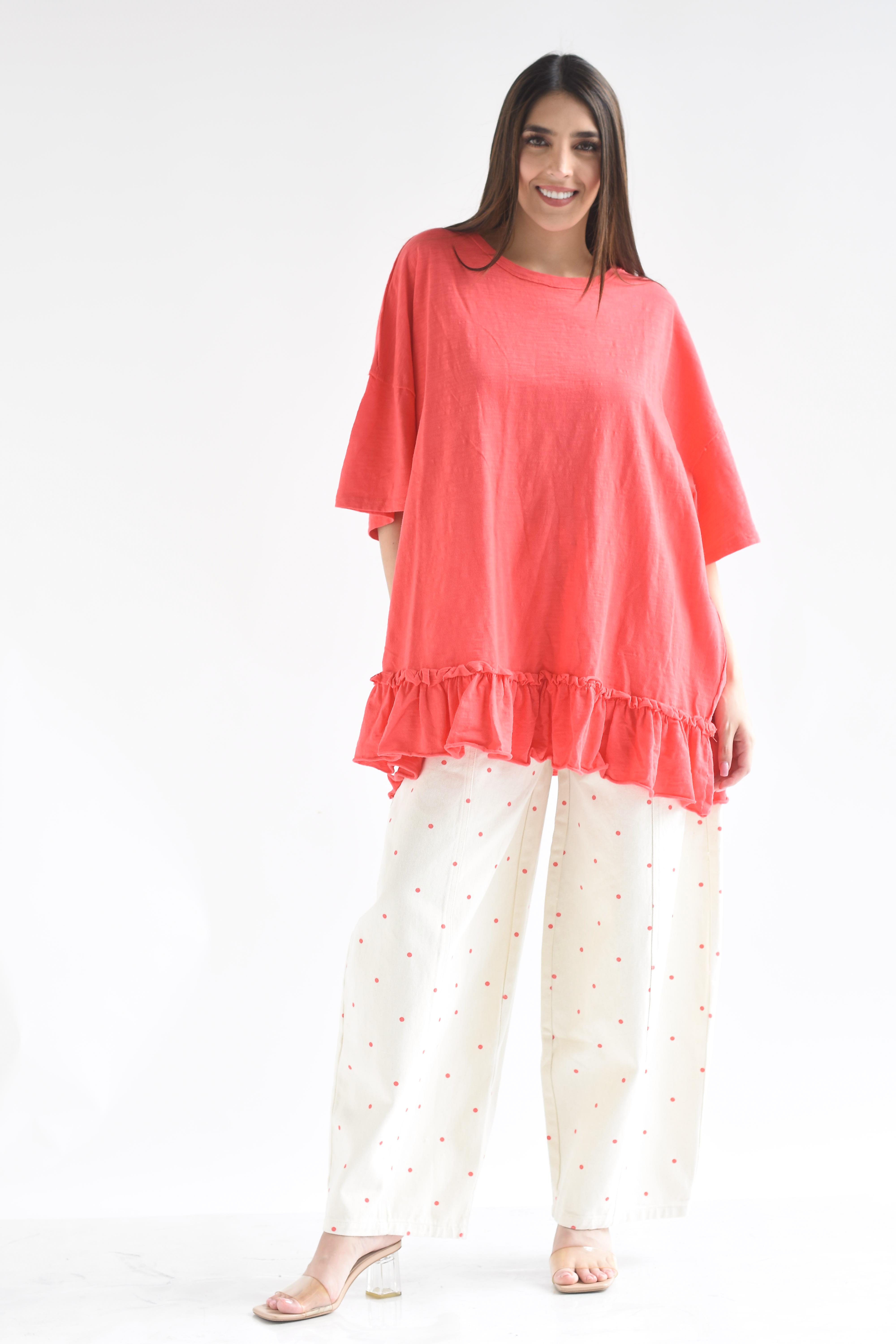 T-Shirt oversize olán