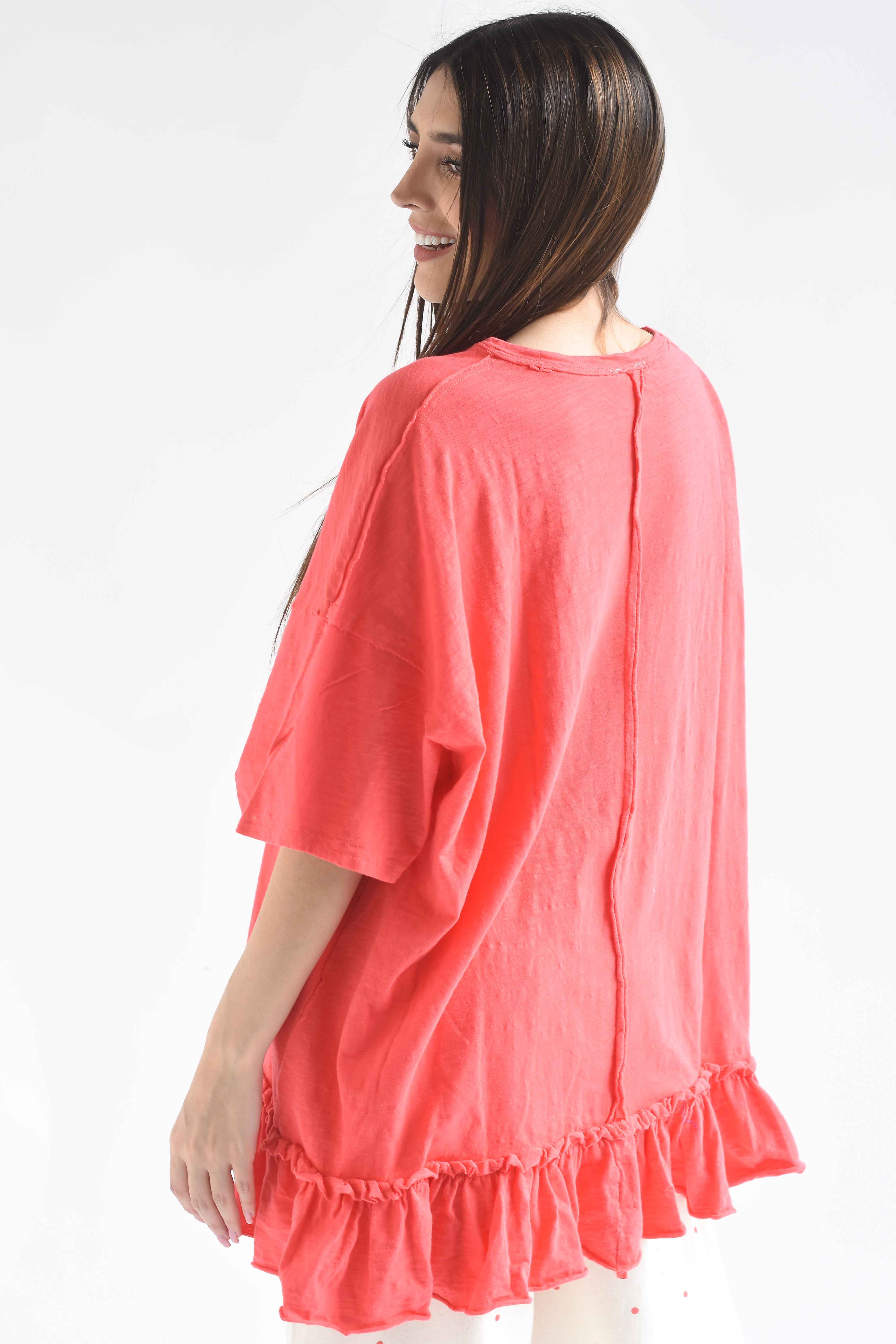T-Shirt oversize olán
