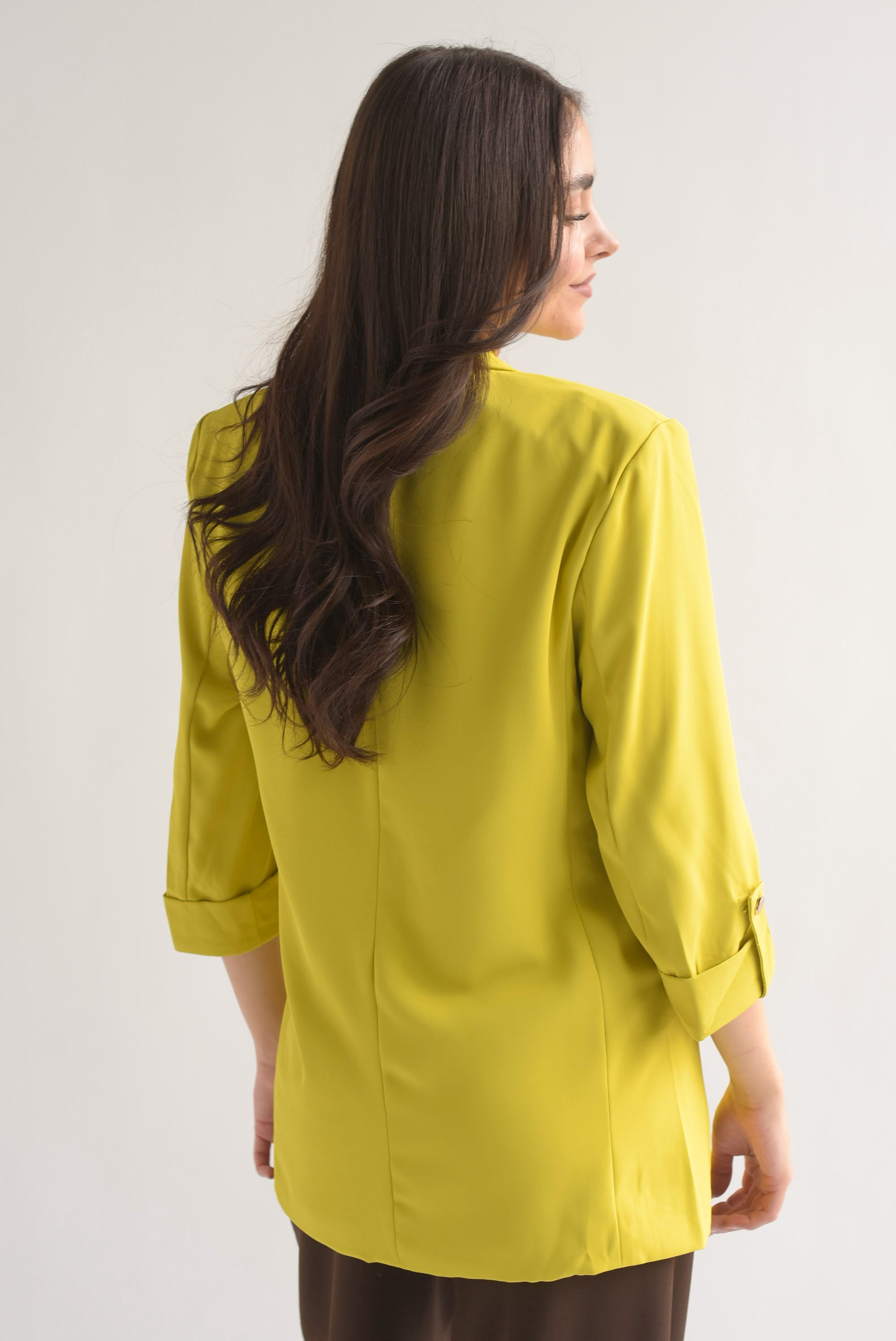 Blazer solapa manga 3/4 con botón