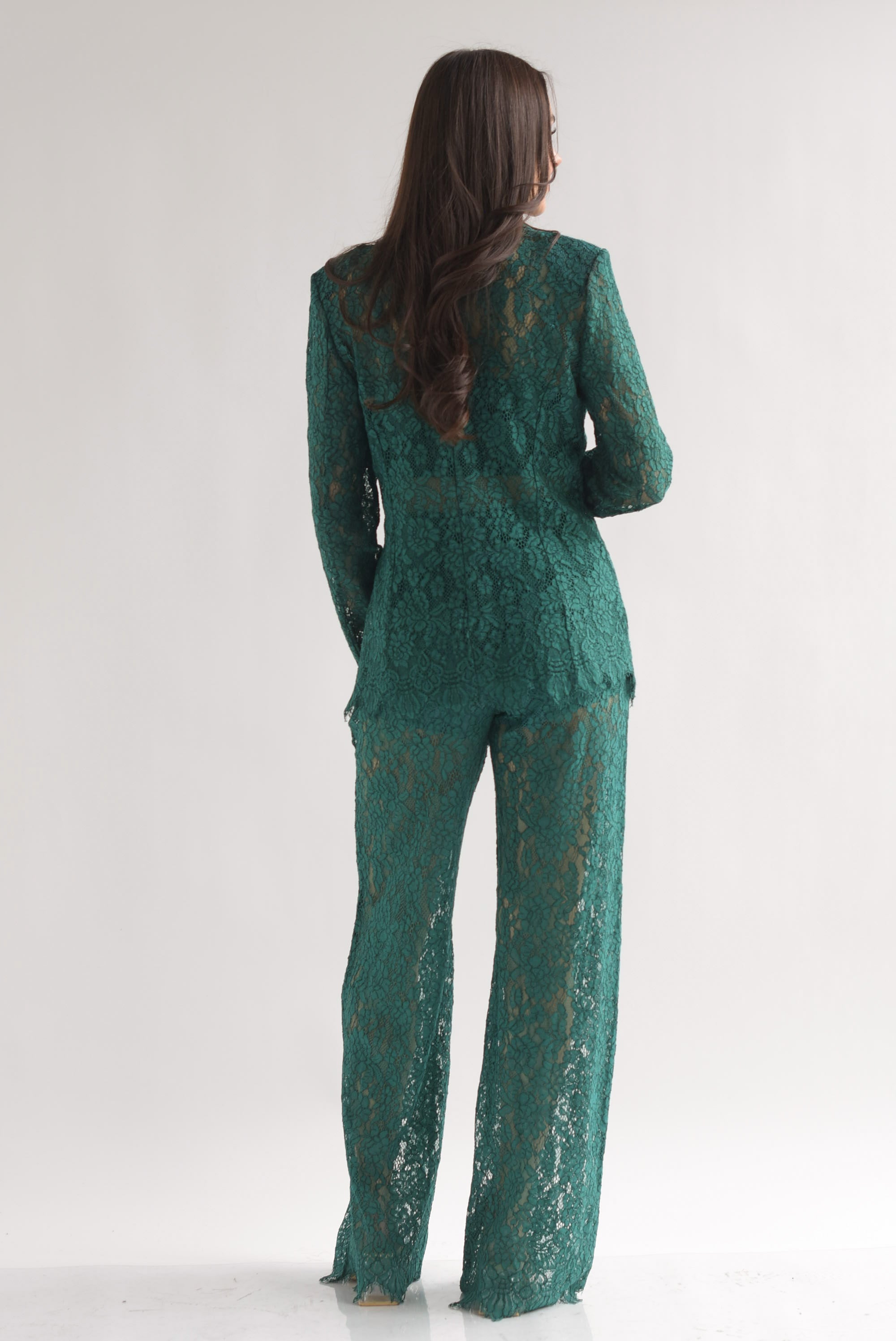 Set Pantalón, Top y Blazer encaje