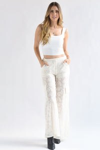 Fashion Styled Pantalón cargo encaje Ivory