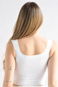 Fashion Styled Top underwear copas tirante grueso Blanco