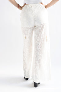 Fashion Styled Pantalón cargo encaje Ivory