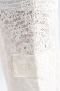 Fashion Styled Pantalón cargo encaje Ivory