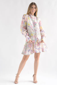 Fashion Styled Set Falda y Blusa pétalos Pastel