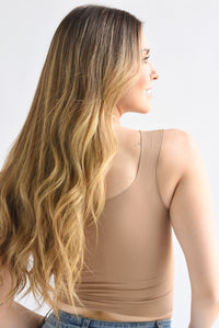 Fashion Styled Top underwear copas tirante grueso Nude