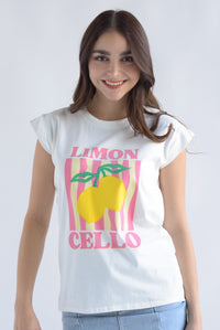 Fashion Styled T-shirt LIMONCELLO Blanco