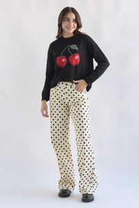 Fashion Styled Jeans wide Polka dots