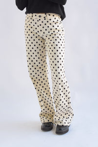 Fashion Styled Jeans wide Polka dots