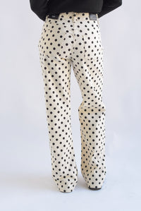 Fashion Styled Jeans wide Polka dots