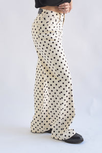 Fashion Styled Jeans wide Polka dots