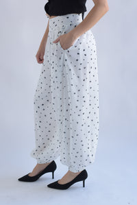 Fashion Styled PREVENTA Pantalón globo polka dots Blanco