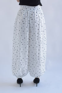 Fashion Styled PREVENTA Pantalón globo polka dots Blanco