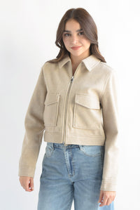 Fashion Styled Chamarra cargo fleece Arena
