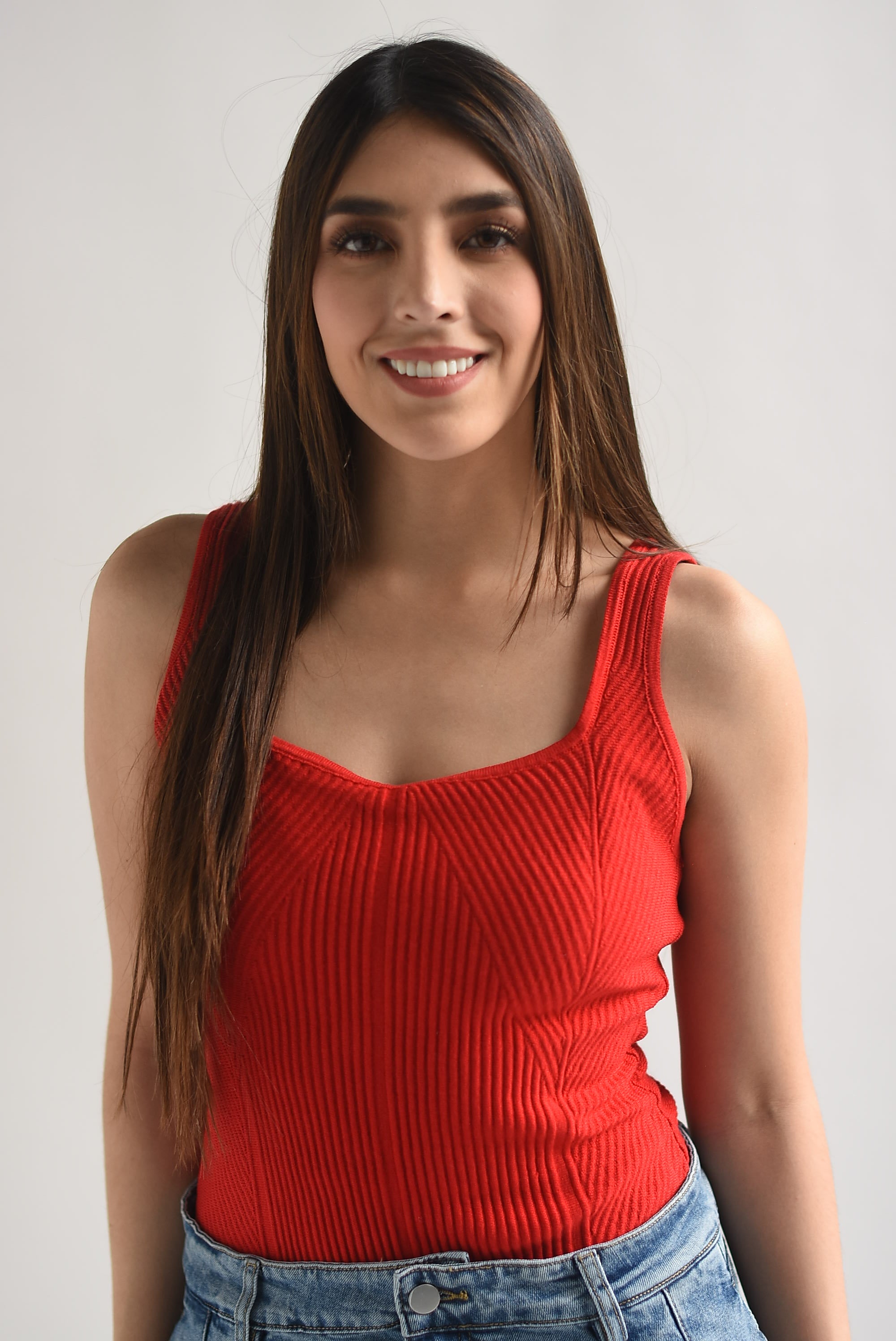 Body cuello cuadrado punto acanalado