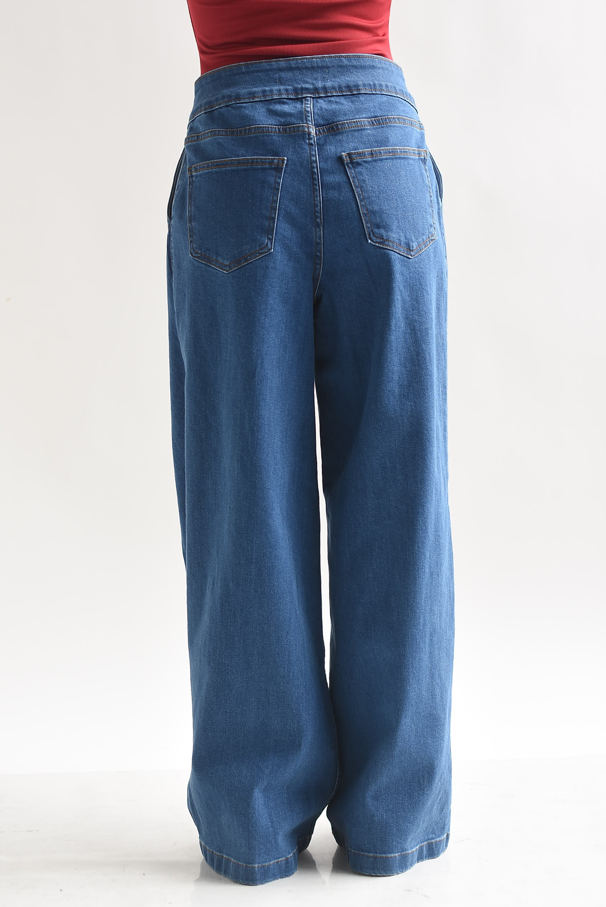 Jeans wide envolvente